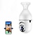お買い得  LEDスマート電球-a6 電球カメラ hd フルカラーナイトビジョンセキュリティ監視カメラ 360 度ワイヤレス wifi カメラ e27 電球セキュリティカメラ人間検出と人間の追跡