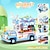 cheap Building Toys-Building Blocks Toys 641/624/627/630 pcs Snack Cart Shark Beach Party Barbecue Cart Candy Cart Boys and Girls Toy Gift Festival and Birthday Gifts