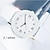 voordelige Quartz-horloges-verkopen mode eenvoudige witte lederen klok horloges vrouwen kleden casual analoog quartz polshorloge