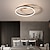 Χαμηλού Κόστους Φώτα Οροφής με Dimmer-Φωτιστικό οροφής led 19,5&quot; Σχέδιο κύκλου 1 φωτός με ρυθμιζόμενο αλουμίνιο βαμμένο φινιρίσματα πολυτελείας μοντέρνου στυλ κρεμαστά φωτιστικά κρεβατοκάμαρας 110-240v