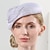 tanie Kapelusze na przyjęcia-Czapki Sinamay spodek kapelusz Kapelusz na Bunkier Wieczorna impreza Dzień Kobiet Ślub W stylu brytyjskim Z Ozdoby z pereł Winieta Nakrycia Głowy