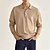 cheap Classic Polo-Men&#039;s Golf Shirt Knit Polo Street Casual Polo Collar Classic Long Sleeve Fashion Casual Solid Color Plain Button Front Simple Spring &amp;  Fall Regular Fit Black White Light Green Pink Wine Navy Blue
