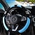 Χαμηλού Κόστους Καλύμματα για Τιμόνι Αυτοκινήτου-βελούδινο αντιολισθητικό κάλυμμα τιμονιού αυτοκινήτου - γενικό προστατευτικό 15 ιντσών για άνετη οδήγηση - αξεσουάρ σχεδίασης μικρού τέρατος