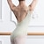 cheap Ballet Dancewear-Ballet Leotard / Onesie Pure Color Splicing Women&#039;s Performance Training Sleeveless High Nylon