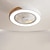 abordables Lámpara ventilador de techo-ventiladores de techo led con luces regulables con control remoto lámpara de techo de montaje empotrado de 20 &quot;pantalla de acrílico lámpara de araña dormitorio sala de estar