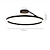 voordelige Dimbare plafondlampen-led plafondlamp 19,5&quot; 1-licht ring cirkel ontwerp dimbaar aluminium geverfde afwerkingen luxe moderne stijl eetkamer slaapkamer hanglampen 110-240v