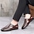 baratos Sandálias para Homem-Homens Sandálias Sapatos casuais masculinos Tamanhos Grandes Sandálias de conforto Sandálias fechadas Caminhada Casual Diário Pele Respirável Confortável Resistência ao desgaste Mocassim Preto Branco