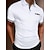 cheap Classic Polo-Men&#039;s Button Up Polos Golf Shirt Casual Holiday Lapel Short Sleeve Fashion Basic Color Block Classic Summer Regular Fit Ash Wine White Dark navy Button Up Polos