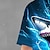 ieftine seturi 3d pentru băiat-Băieți 3D Grafic Animal Rechin Tricou și Pantaloni scurți Set tricouri Set de îmbrăcăminte Manșon scurt Imprimeuri 3D Vară Primăvară Activ Sport Modă Poliester Copii 3-13 ani În aer liber Strad