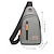 cheap Men&#039;s Bags-Men&#039;s Crossbody Bag Shoulder Bag Chest Bag Polyester Outdoor Shopping Zipper Large Capacity Waterproof Lightweight Solid Color Double gray Black Blue