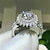 cheap Rings-Ring Wedding Classic Silver Alloy Precious Fashion Luxury 1PC Zircon