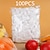 Недорогие Хранение на кухне-100 шт., одноразовая крышка для пищевых продуктов, пластиковая упаковка, пищевая полиэтиленовая пленка для сохранения свежести, утолщенная одноразовая крышка для чаши