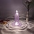 olcso Dekoratív fények-led elektronikus gyertyafény izzó rózsa mintás fénytörés halo vetítés elemes led lángmentes gyertya lámpa születésnapi esküvői party dekorációhoz