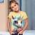 halpa tyttöjen 3d t-paidat-Tyttöjen 3D Kuvitettu Piirretty Yksisarvinen T-paita Lyhythihainen 3D-tulostus Kesä Kevät Aktiivinen Muoti söpö tyyli Polyesteri Lapset 3-12 vuotta ulko- Kausaliteetti Päivittäin Normaali