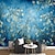 halpa Kukka- ja kasvien taustakuva-seinämaalaus tapetti seinä tarra, joka peittää kuoren ja tikkunen irrotettavan sinisen kukka kukka kangas kodin sisustus