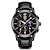 voordelige Quartz-horloges-Heren Quartz horloges Luxe Grote wijzerplaat Modieus Zakelijk Weergave maanfase Kalender WATERDICHT Legering Leer Horloge