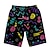 abordables Fondos-Retro Antiguo Años 80 Pantalones cortos de playa muñeca Disfraz Hombre Vacaciones Playa Desfile del orgullo Adulto Pantalones cortos