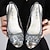 Χαμηλού Κόστους Γυναικεία Σανδάλια-γυναικεία πέδιλα wedge καθαρά παπούτσια εξωτερική παραλία μονόχρωμη καλοκαιρινή σφήνα τακούνι casual comfort μινιμαλισμός pvc loafer λευκό χρυσό γκρι