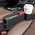 cheap Car Organizers-Car Seat Gap Storage Box Waterproof Leather Seat Gap Filler Console Side Organizer Bag Car Interior Accessories