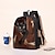 abordables Bolsas de impresión gráfica-Hombre Mujer mochila 3D mochila Escuela Diario Gato Oxford Gran Capacidad Transpirable Ligero Cremallera Impresión Café