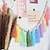 cheap Wall Accents-1pc Cotton Tassel Garland Banner Colorful Birthday Decor Party Backdrop Christmas Boho Wall Hangings For Bedroom, Nursery, Playroom, Baby Shower, Kids Girls Room Decor, Birthday Gift
