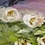 abordables Peintures fleurs/botaniques-Peinture à l&#039;huile faite à la main toile art décoration couteau abstrait peinture fleur rouge pour la décoration intérieure roulé sans cadre peinture non étirée