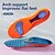 abordables Semelles-1 paire Absorption des chocs / Respirable / Vestimentaire Semelle Intérieures Similicuir Toutes les Chaussures Toutes les Saisons Homme Orange