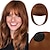 cheap Bangs-Bangs Hair Clip in Bangs Hair Extensions Hair French Bangs Clip on Bangs Hair Fake Bangs Clip in With Temples Hairpieces for Women Natural Wigs Bangs Clip for Daily Wear