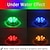 cheap Underwater Lights-Outdoor Submersible LED Lights Waterproof 10 LED RGB Underwater Fishing Lamp Pond Fountain Lights Battery Operated Remote Control 16 Colors Pool Lights for Vase Aquarium Fish Tank