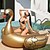 cheap Outdoor Fun &amp; Sports-Pool Float Floating Row Adult Super Large Water Inflatable Ride Unicorn Floating Bed Big Yellow Duck Swim Ring