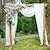 cheap Outdoor Shades-Sage Green Wedding Arch Drapes Chiffon Fabric Drapery Sheer Backdrop Curtains for Party Ceremony Arch Stage Decorations