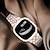 economico Cinturini per orologi Fitbit-cinturino per smart watch compatibile con fitbit versa 3 / sense / versa 4 / sense 2 sostituzione del cinturino in metallo con diamante bling con custodia proteggi schermo per fitbit versa 3 / sense /
