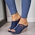 billige Sandaler til kvinder-kvinders kile sandaler platform sandaler plus størrelse udendørs strand sommer elegant afslappet blå sort