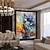 cheap Abstract Paintings-Handmade Oil Painting Canvas Wall Art Decoration Modern Abstract  for Home Decor Rolled Frameless Unstretched Painting