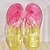 voordelige Damespantoffels &amp; slippers-Dames Slippers Strand slippers Zomertuinklompen Jellies Schoenen Huis Strand Kleurenblok Camouflage Kleur Zomer Platte hak Ronde Teen Vakantie Casual EVA T-riempjes Geel Rood Licht Blauw