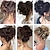 levne Drdoly-drápové spony rozcuchané drdolové kousky vlasů pro ženy rozcuchaný updo culík syntetický kudrnatý vlnitý drdol prodlužování vlasů sponkami do vlasů
