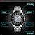 tanie Zegarki elektroniczne-skmei solar męski sportowy cyfrowy zegarek moda słoneczny sportowy zegarek na rękę podwójny wyświetlacz wodoodporny męski zegar ze stali nierdzewnej wielofunkcyjny analogowy cyfrowy wyświetlacz męski