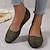 ieftine Pantofi Joși de Damă-Pentru femei Pantofi Flați Slip-On-uri Mărime Plus Size Pantofi de confort Zilnic Culoare solidă Toc Drept Vârf pătrat Modă minimalism Satin Loafer Roșu Vin Negru Alb