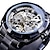 お買い得  機械式腕時計-フォーシニングメンズ機械式時計高級大型ダイヤルファッションビジネス中空スケルトン自動自動巻き発光防水ステンレススチール時計