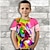 abordables t-shirts 3d pour garçon-Garçon 3D Graphic Animal Panda T-shirt Tee-shirts Manche Courte 3D effet Eté Printemps Actif Sportif Mode Polyester Enfants 3-12 ans Extérieur Casual du quotidien Standard