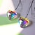voordelige Beelden-kristal perzik hart prisma hanger decoratie hanger zonnevanger prisma hangende decoratie regenboog