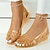 billige Sandaler til kvinner-kvinners kilesandaler klare sko utendørs strand ensfarget sommer kilehæl avslappet komfort minimalisme pvc loafer hvitt gull grå