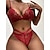 cheap Sexy Bodies-Women&#039;s Sexy Bodies Lingerie Set Sets Pure Color Fashion Lovers Hot Xmas Home Christmas Bed Lace Breathable V Wire Sleeveless Backless Summer Spring Black White
