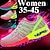 cheap Women&#039;s Sneakers-Women&#039;s Sneakers Plus Size Flyknit Shoes Comfort Shoes Outdoor Daily Color Block Flat Heel Round Toe Fashion Casual Running Tissage Volant Lace-up Black White Blue