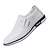 cheap Men&#039;s Slip-ons &amp; Loafers-Men&#039;s Loafers &amp; Slip-Ons Business Daily PU Waterproof Lace-up Black / White Beige / White Black Spring Fall