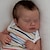 Χαμηλού Κόστους Κούκλες Μωρά-45 εκατοστά νεογέννητο μωρό κούκλα αναγεννημένη λουλού κοιμισμένη απαλό σώμα με αγκαλιά, ζωντανό τρισδιάστατο δέρμα με ορατές φλέβες υψηλής ποιότητας χειροποίητη κούκλα