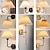 baratos Iluminação de Parede LED-arandelas de parede lightinthebox 1 peça abajur de tecido branco lâmpada de parede dourada suporte de coluna iluminação de parede cômoda de banheiro lâmpada com fio aplicável à sala de estar quarto