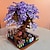 tanie Zabawki konstrukcyjne-Prezenty na Dzień Kobiet zbuduj magiczny fioletowy domek na drzewie sakura z klocków z kwiatami wiśni — zabawki zrób to sam dla dzieci! prezent na halloween/święto dziękczynienia/festiwal prezenty