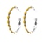 זול עגילים-בגדי ריקוד נשים טבעות חישוקים קלאסי יָקָר פשוט וינטאג&#039; עגילים תכשיטים שחור / לבן / צהוב עבור חתונה מפלגה זוג 1