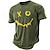 ieftine tricou 3d pentru bărbați-Bărbați Tricou Grafic Amuzant Față zâmbitoare Stil Nautic Îmbrăcăminte Tipărire 3D În aer liber Zilnic Manșon scurt Imprimeu Epocă Modă Designer